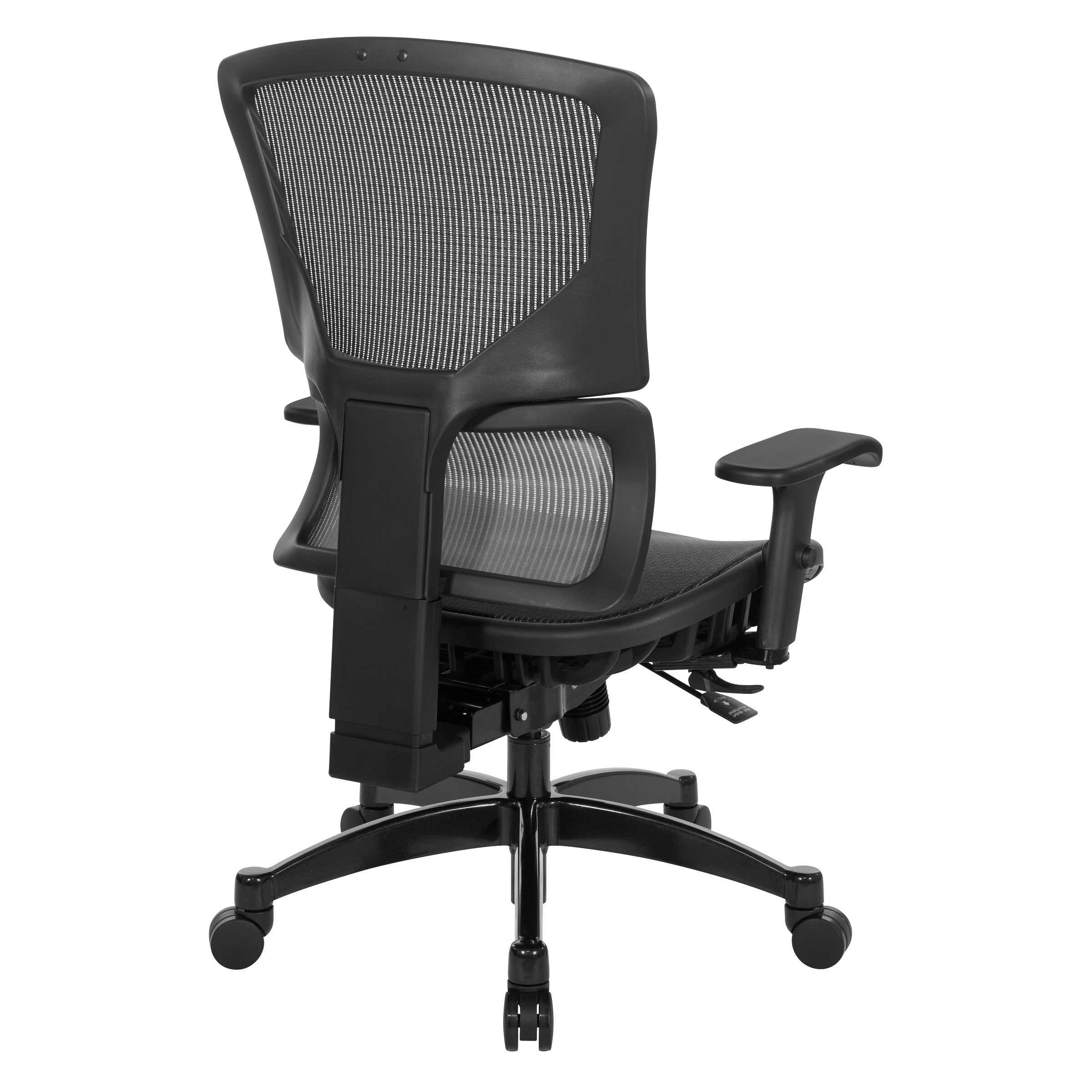 Big & Tall Vertical Matrix Seat and Back Manager's Chair - Black