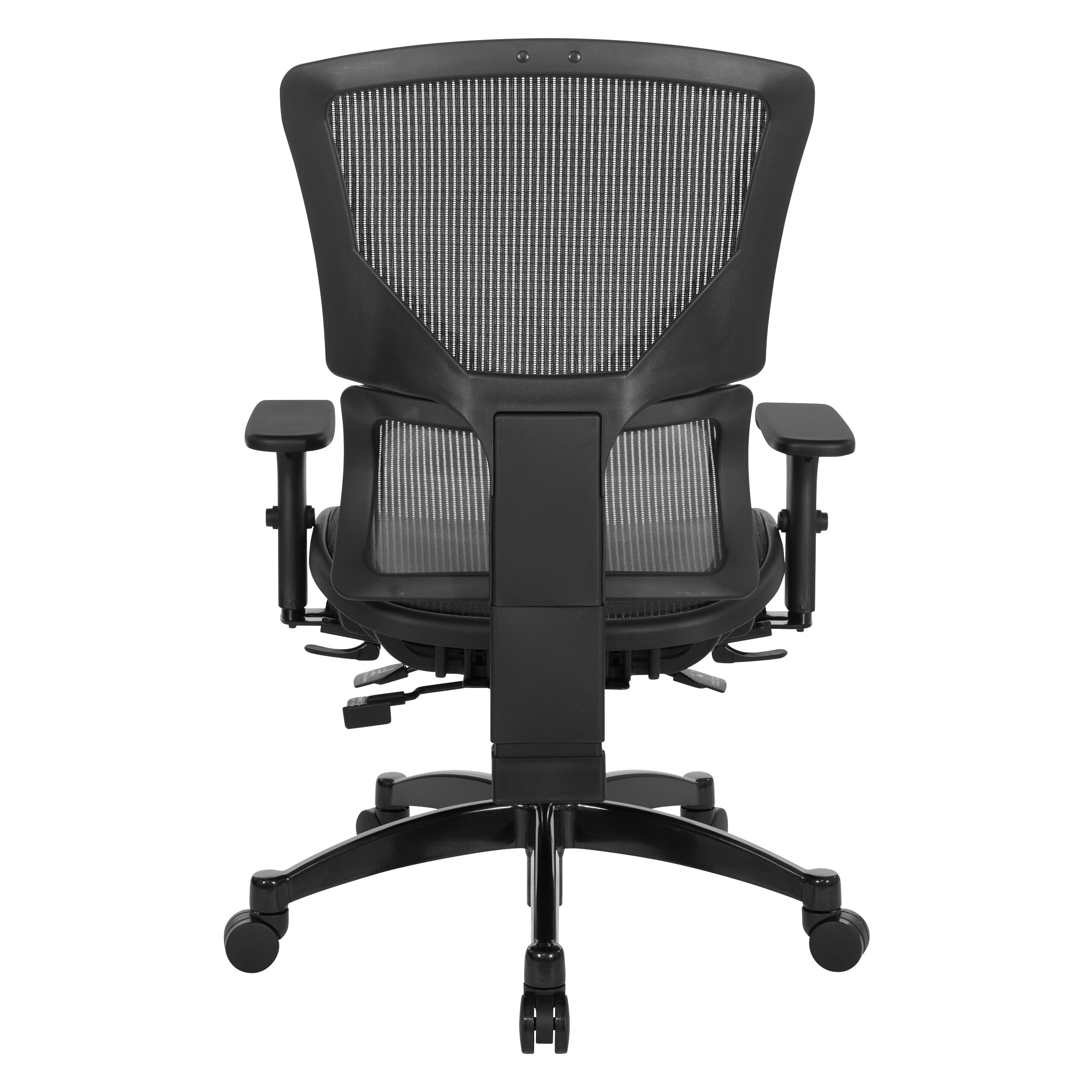 Big & Tall Vertical Matrix Seat and Back Manager's Chair - Black