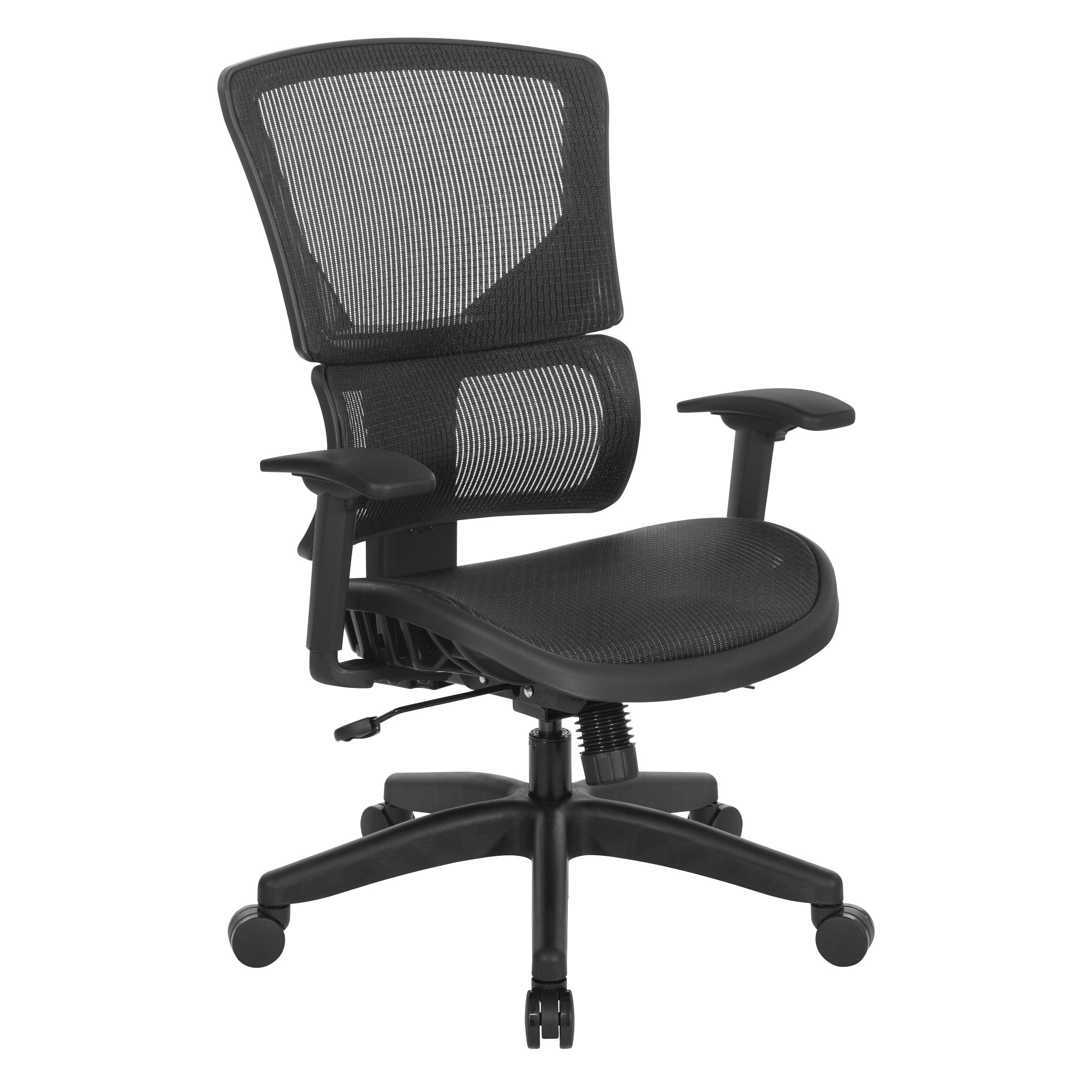 Vertical Matrix Seat & Back Manager's Chair - Black