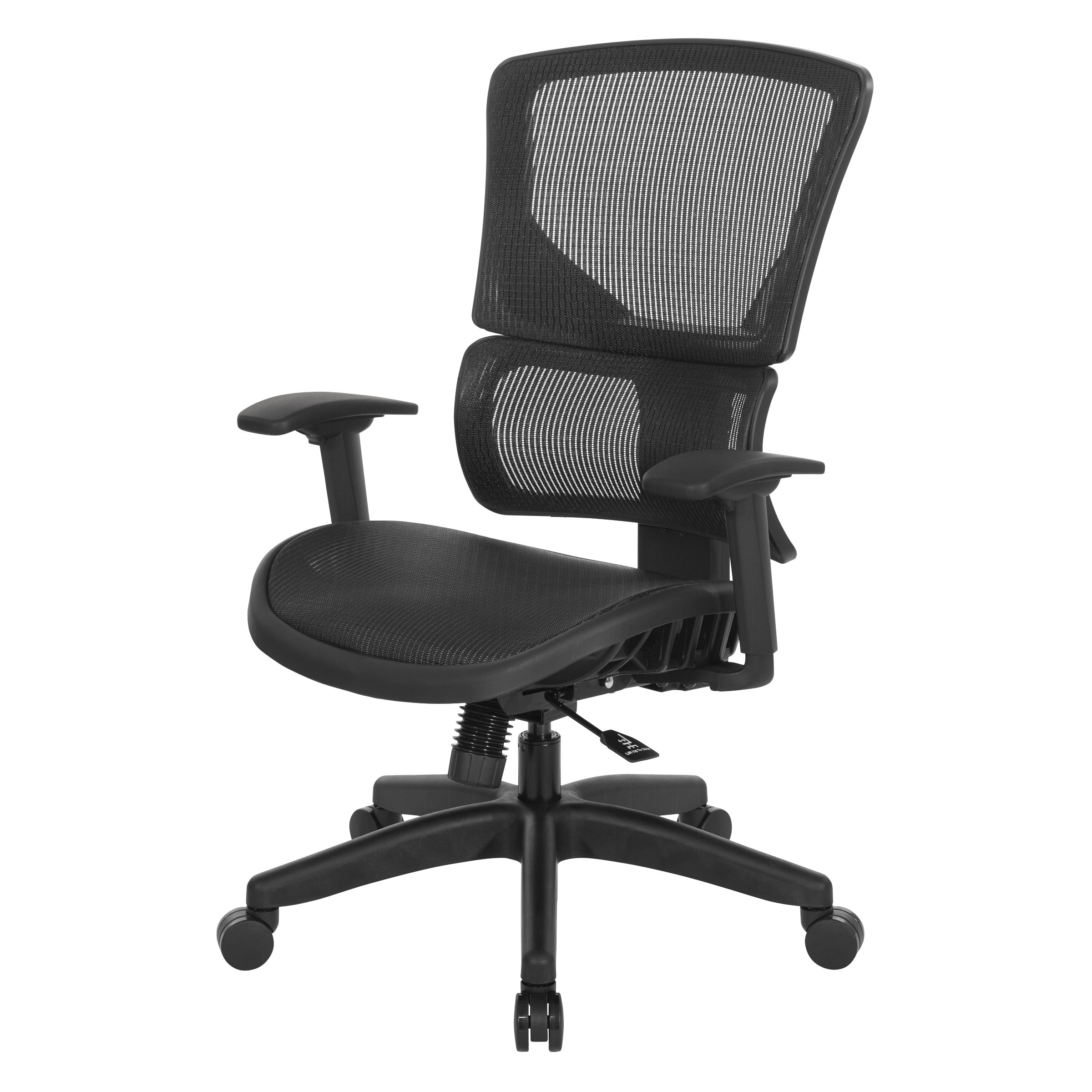 Vertical Matrix Seat & Back Manager's Chair - Black