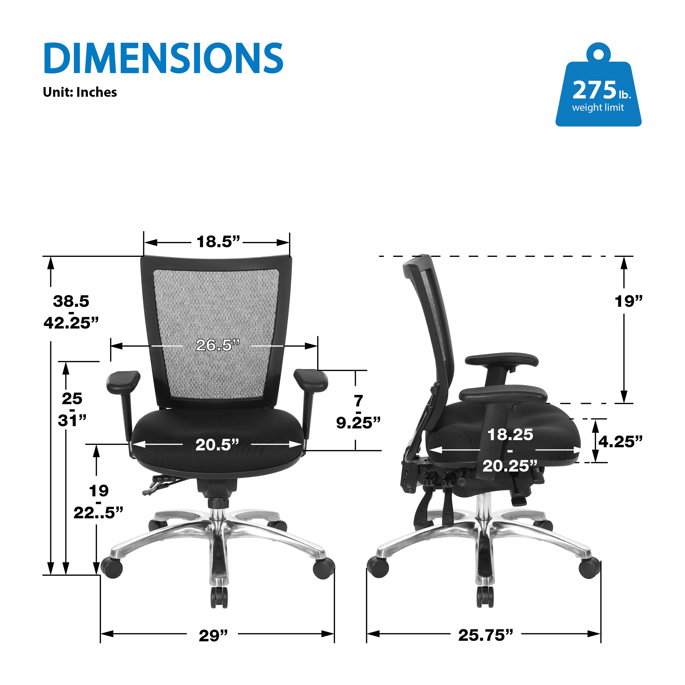 Soft Frame Task Chair - Coal