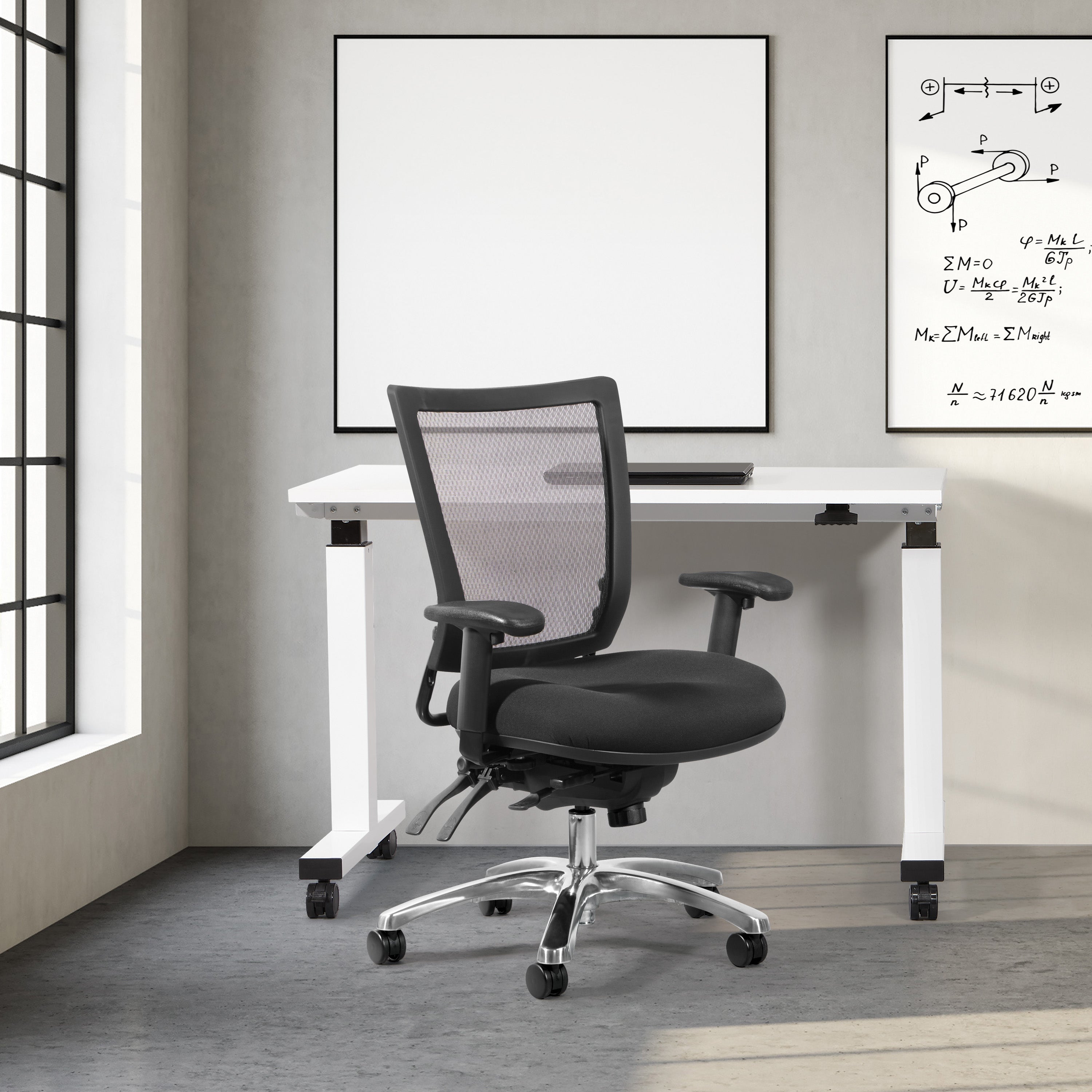Soft Frame Task Chair - Coal