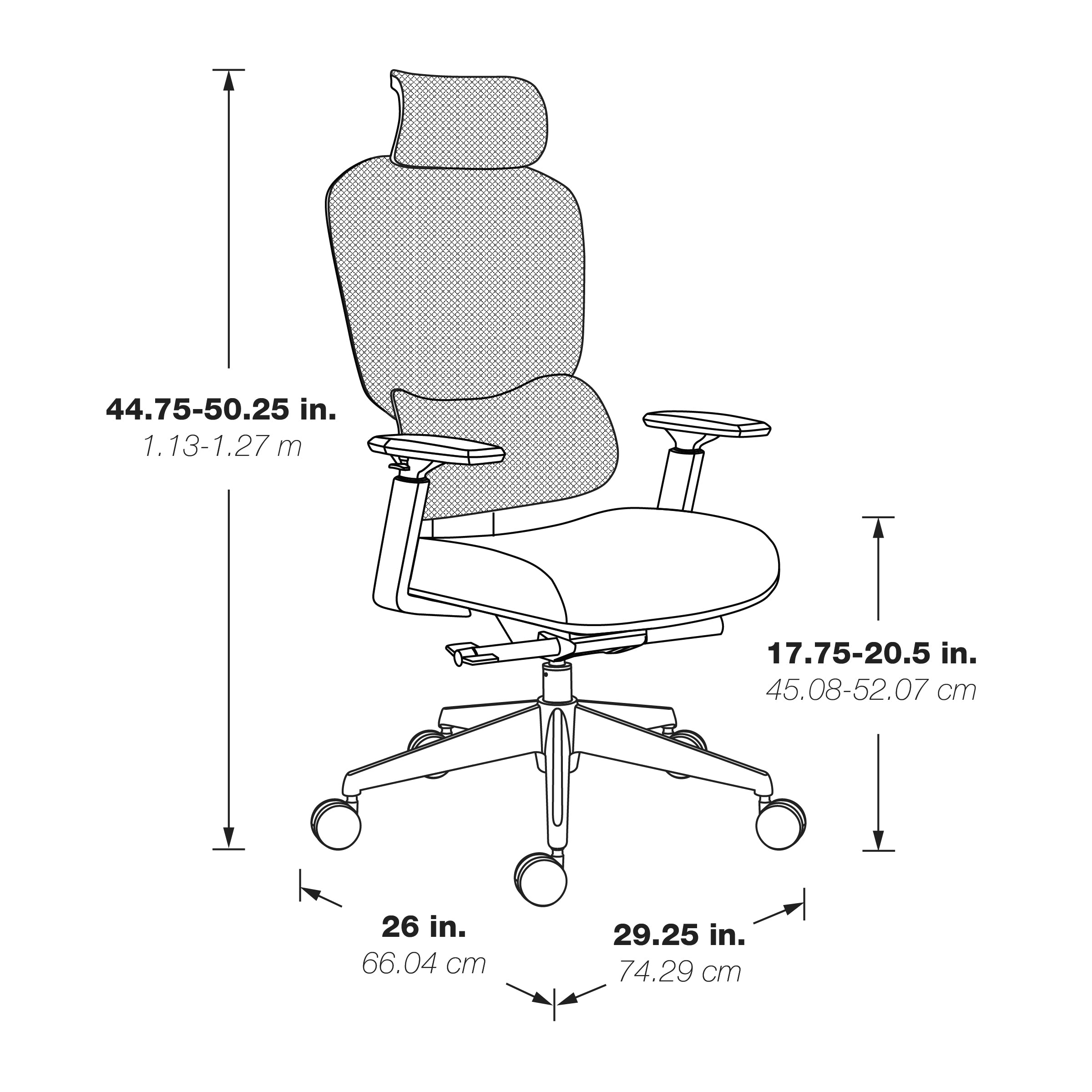 Mesh Back Manager’s Chair with Headrest - Black