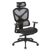 Mesh Back Manager’s Chair with Headrest - Black