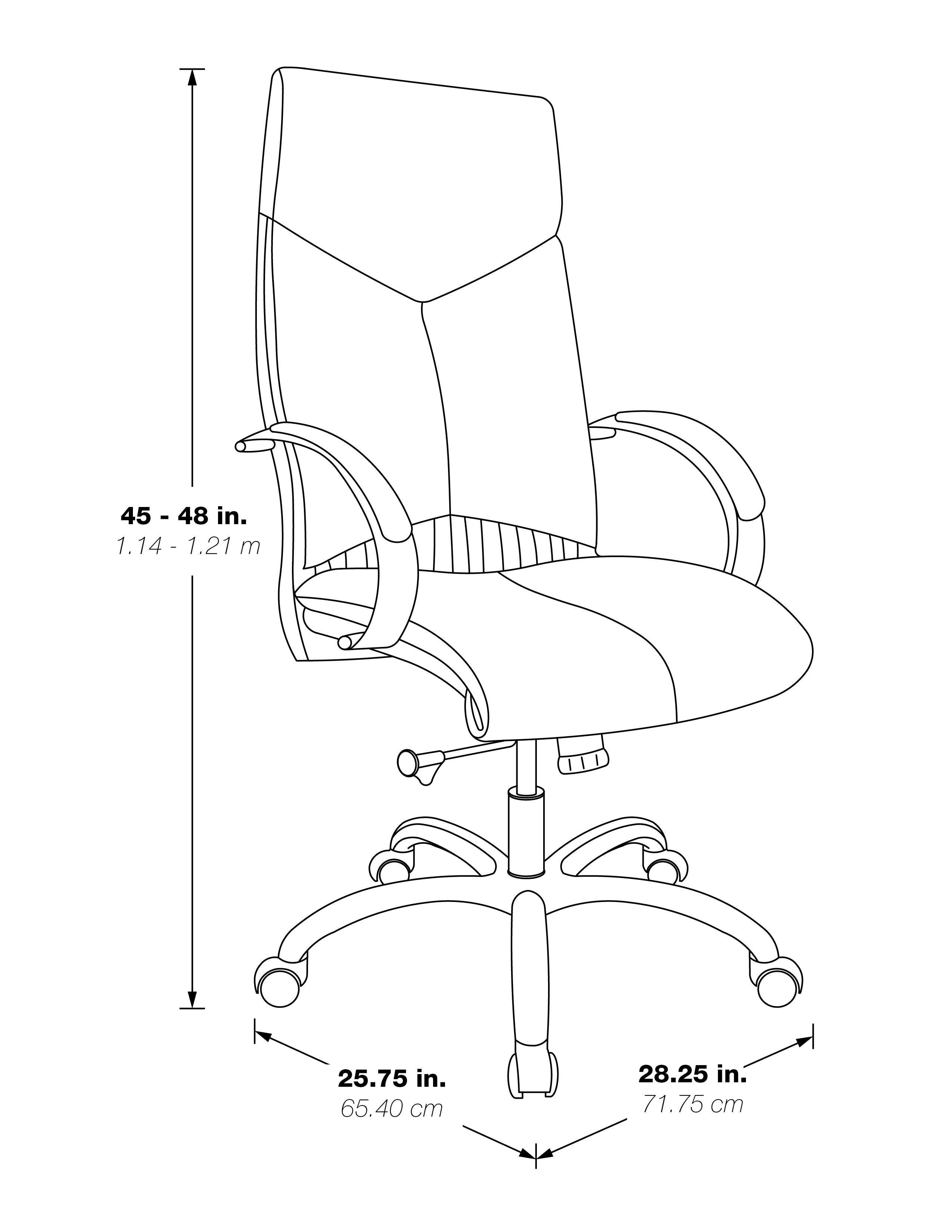 Deluxe High Back Chair - White