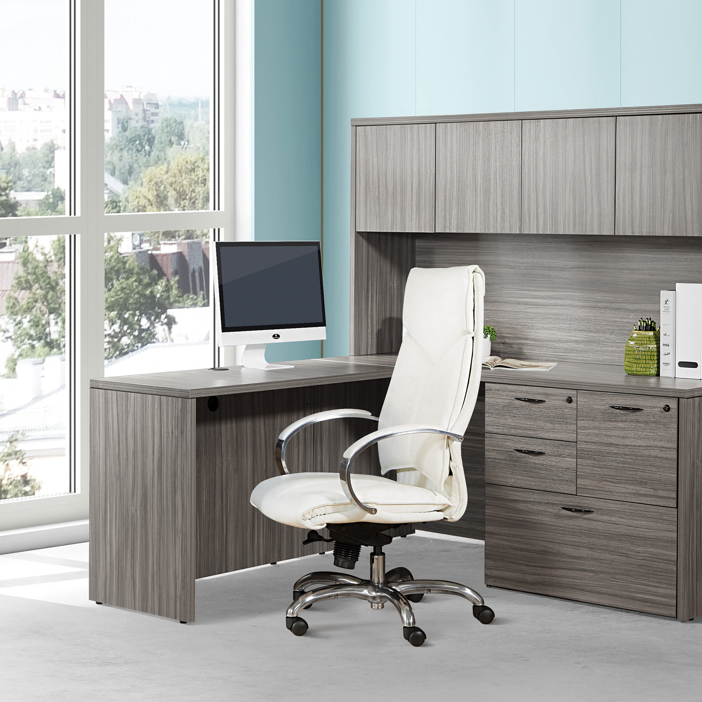 Deluxe High Back Chair - White