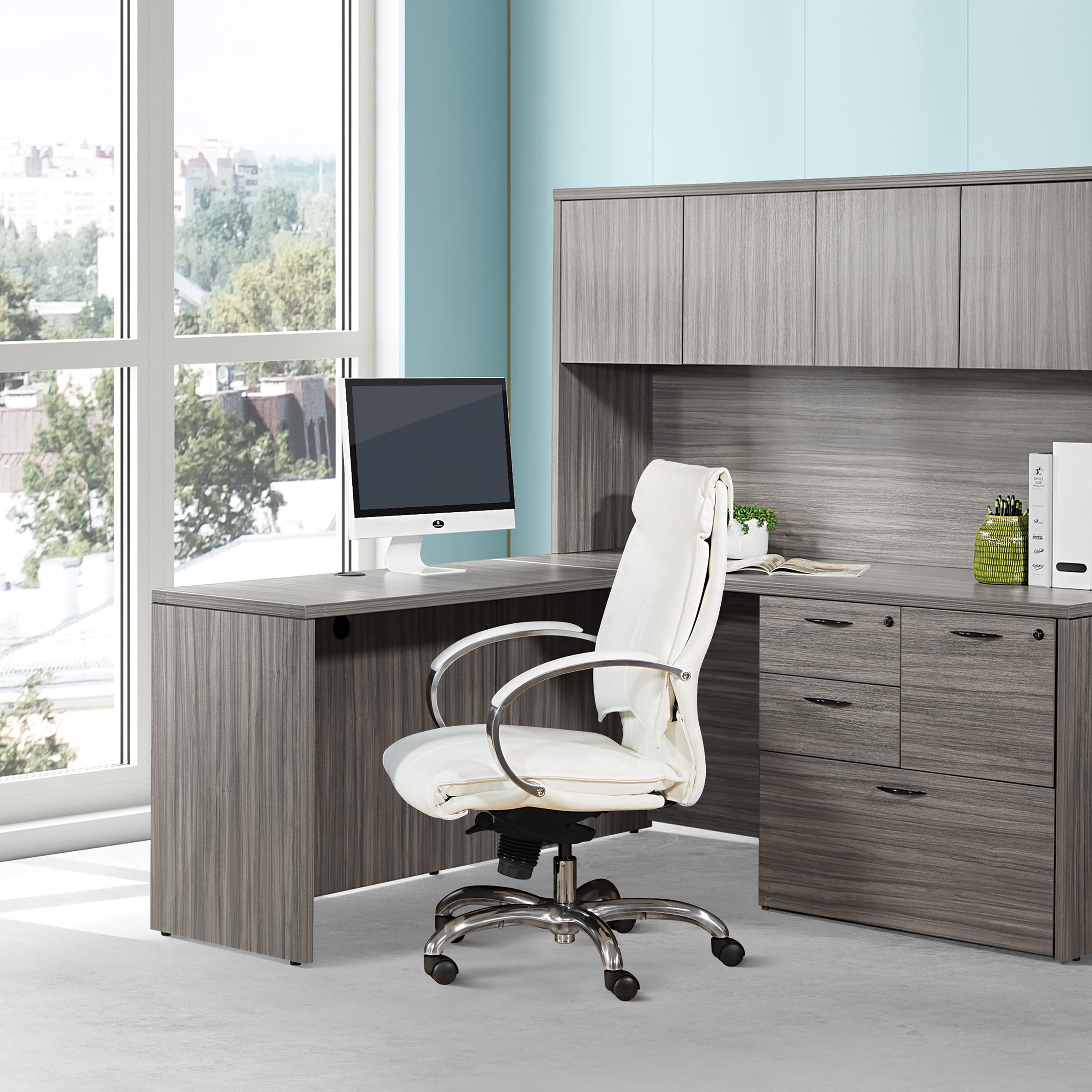 Deluxe High Back Chair - White