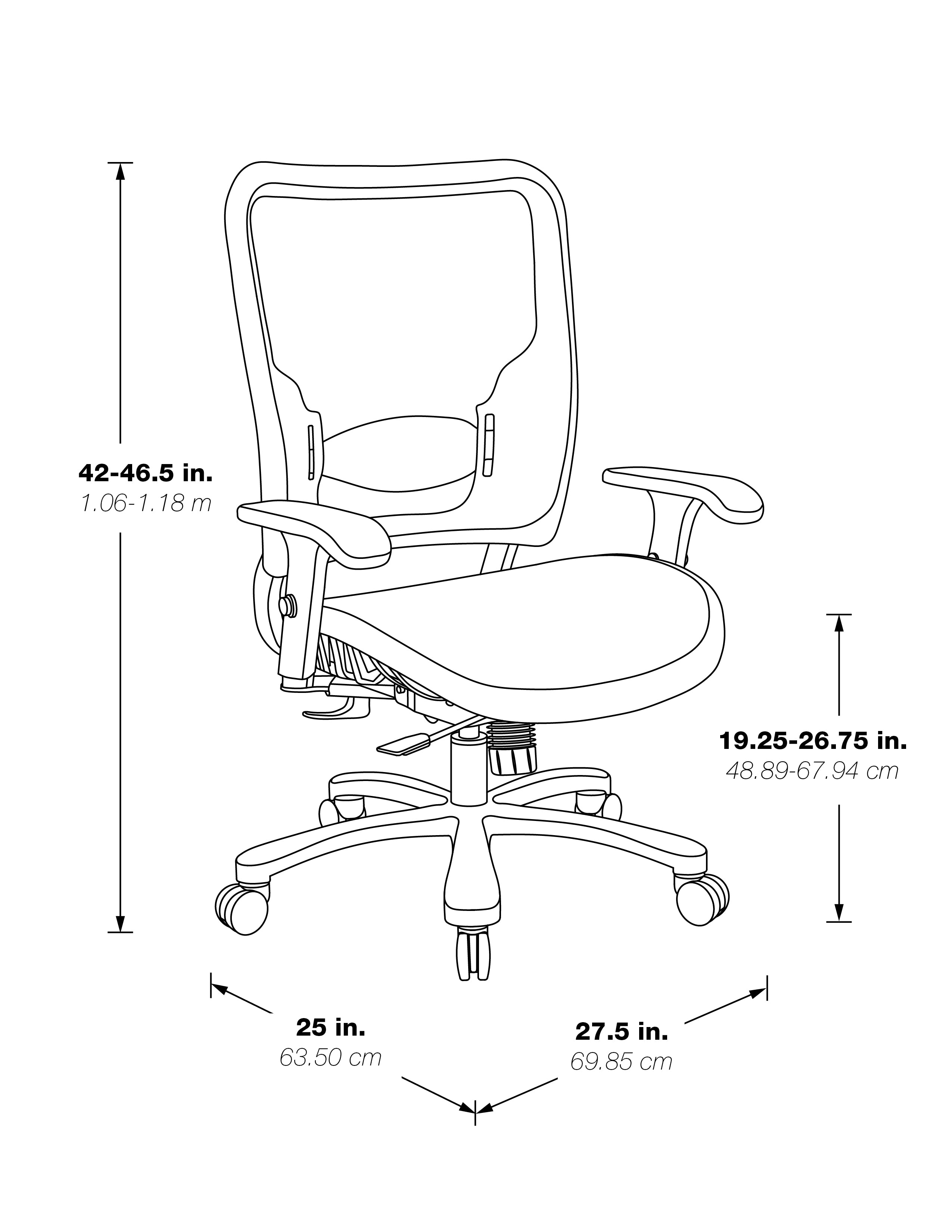 Air Grid Seat/Back Big & Tall Chair - Black