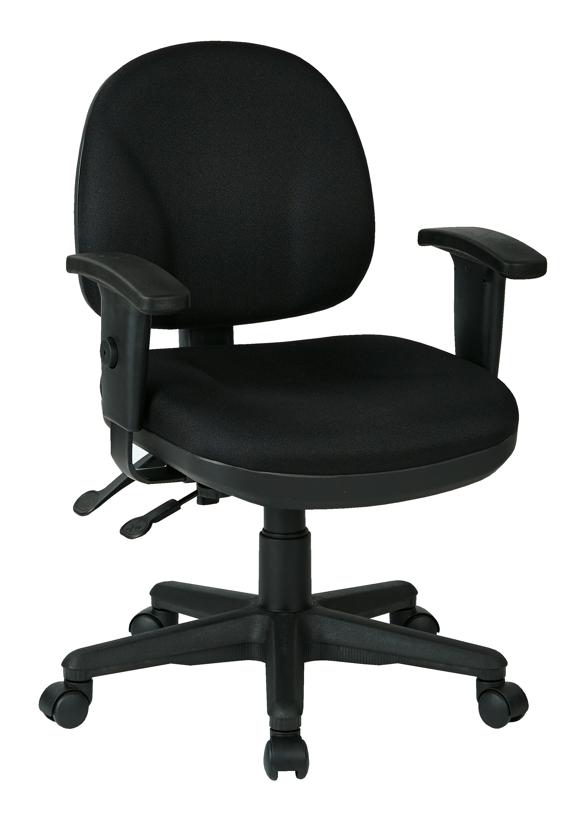 Sculptured Ergonomic Managers Chair - Black