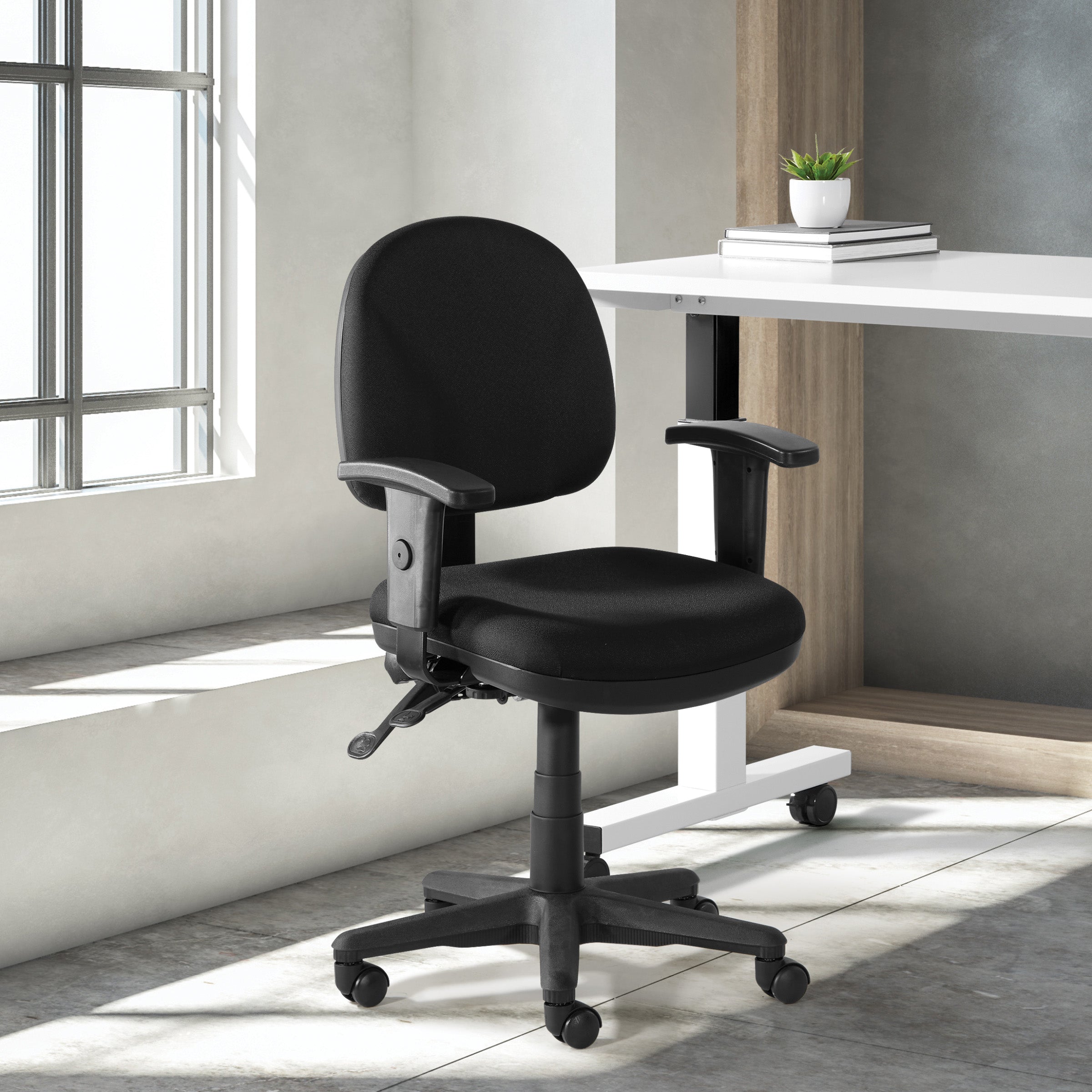 Sculptured Ergonomic Managers Chair - Black
