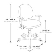 Sculptured Ergonomic Managers Chair - Custom C Grade Fabric