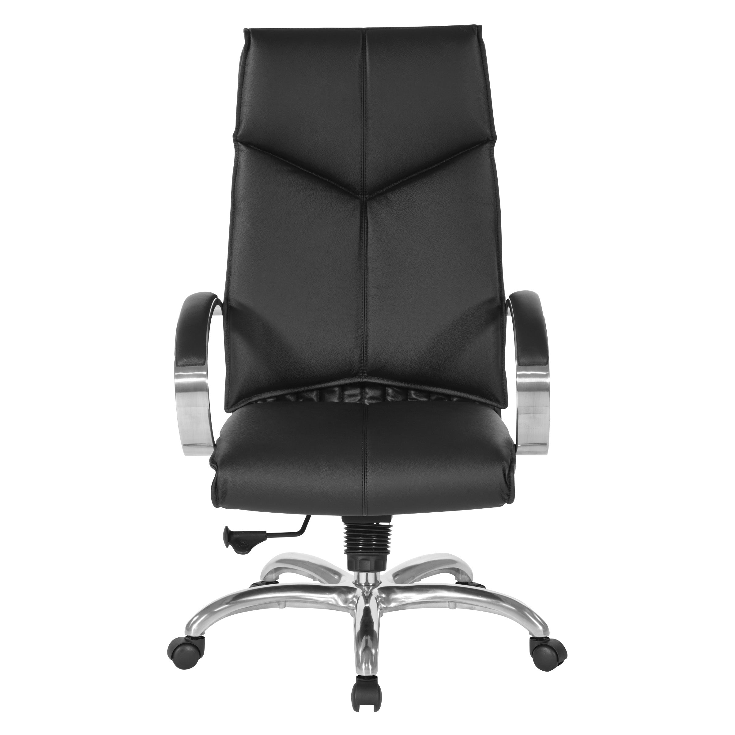 Deluxe High Back Black Lthr Chair - Black