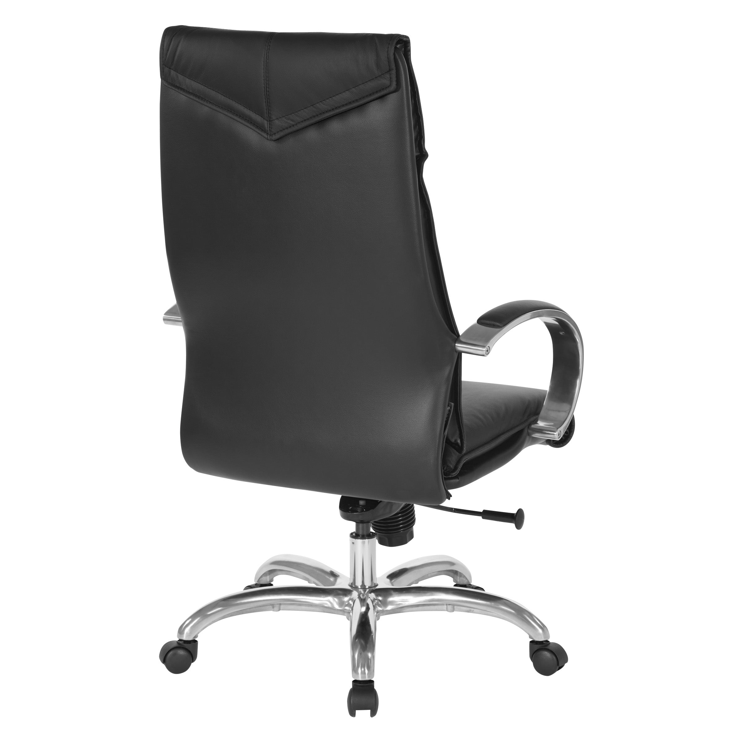 Deluxe High Back Black Lthr Chair - Black
