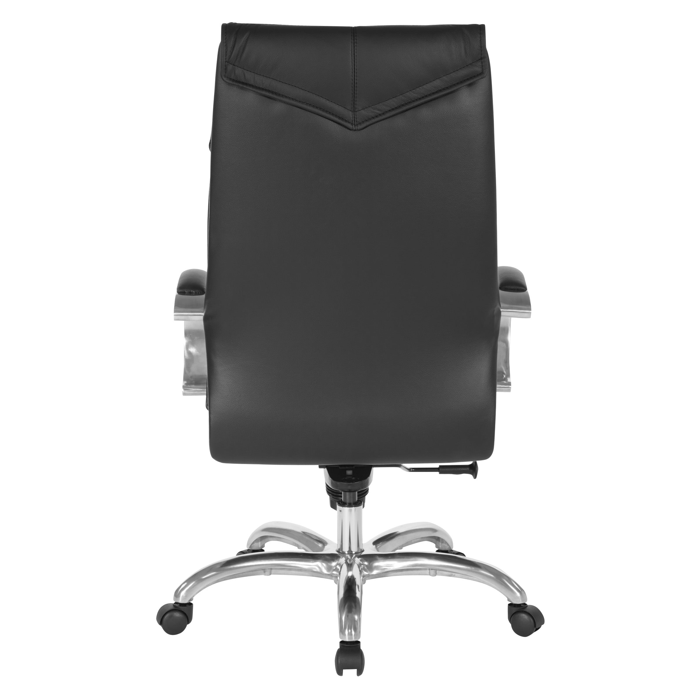 Deluxe High Back Black Lthr Chair - Black