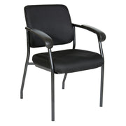 Padded Visitor's Chair - Black