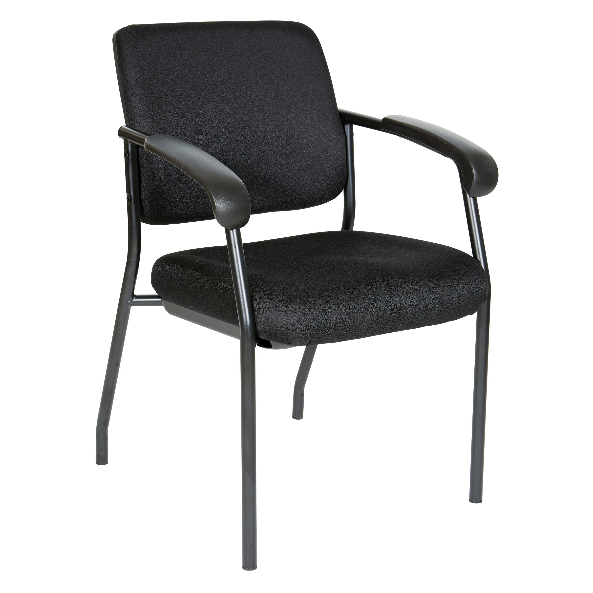 Padded Visitor's Chair - Black