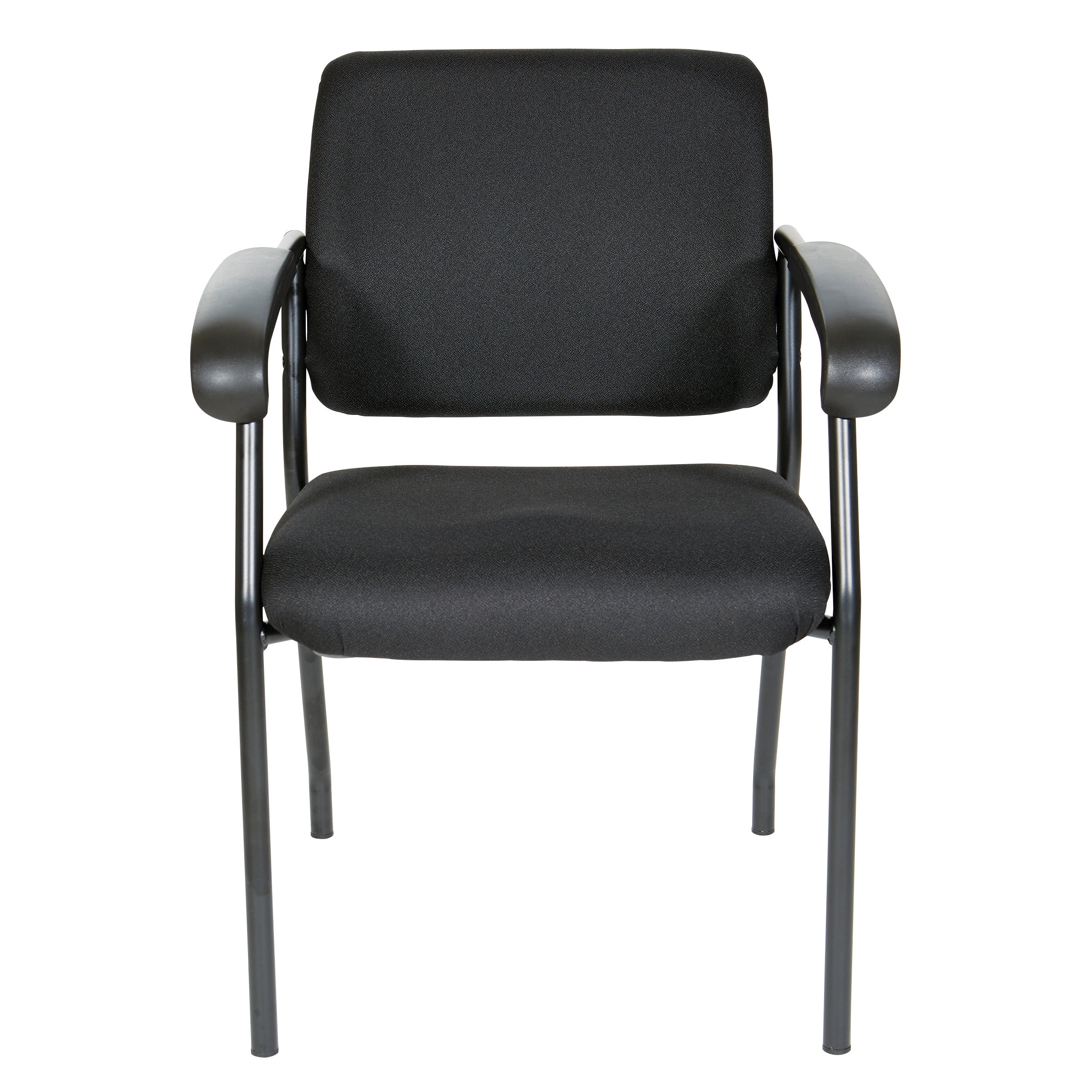 Padded Visitor's Chair - Black