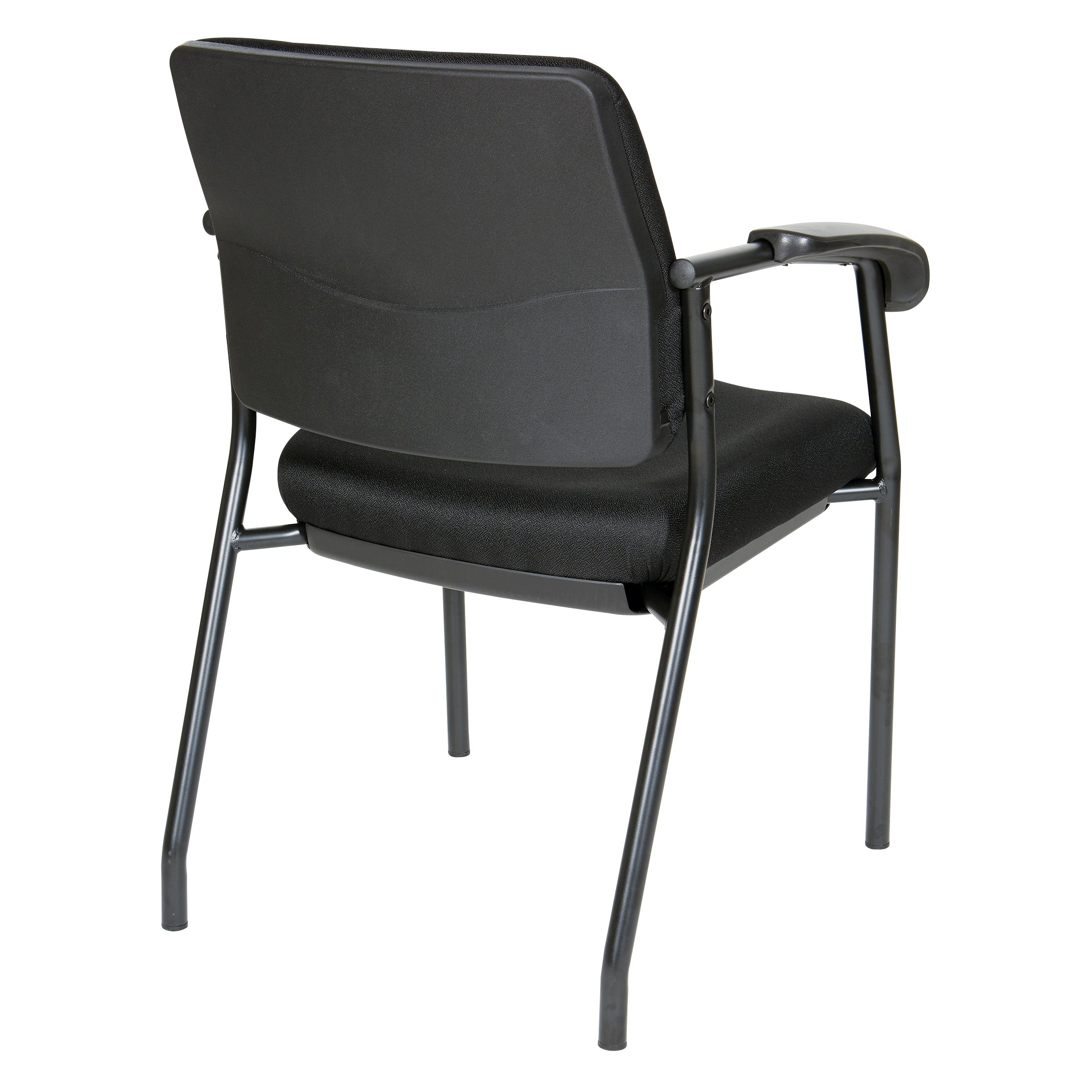 Padded Visitor's Chair - Black