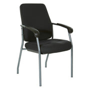 Padded Visitor's Chair - Black
