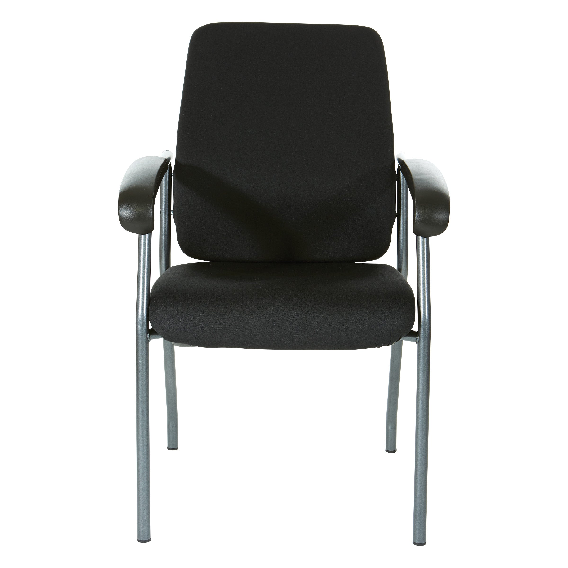 Padded Visitor's Chair - Black