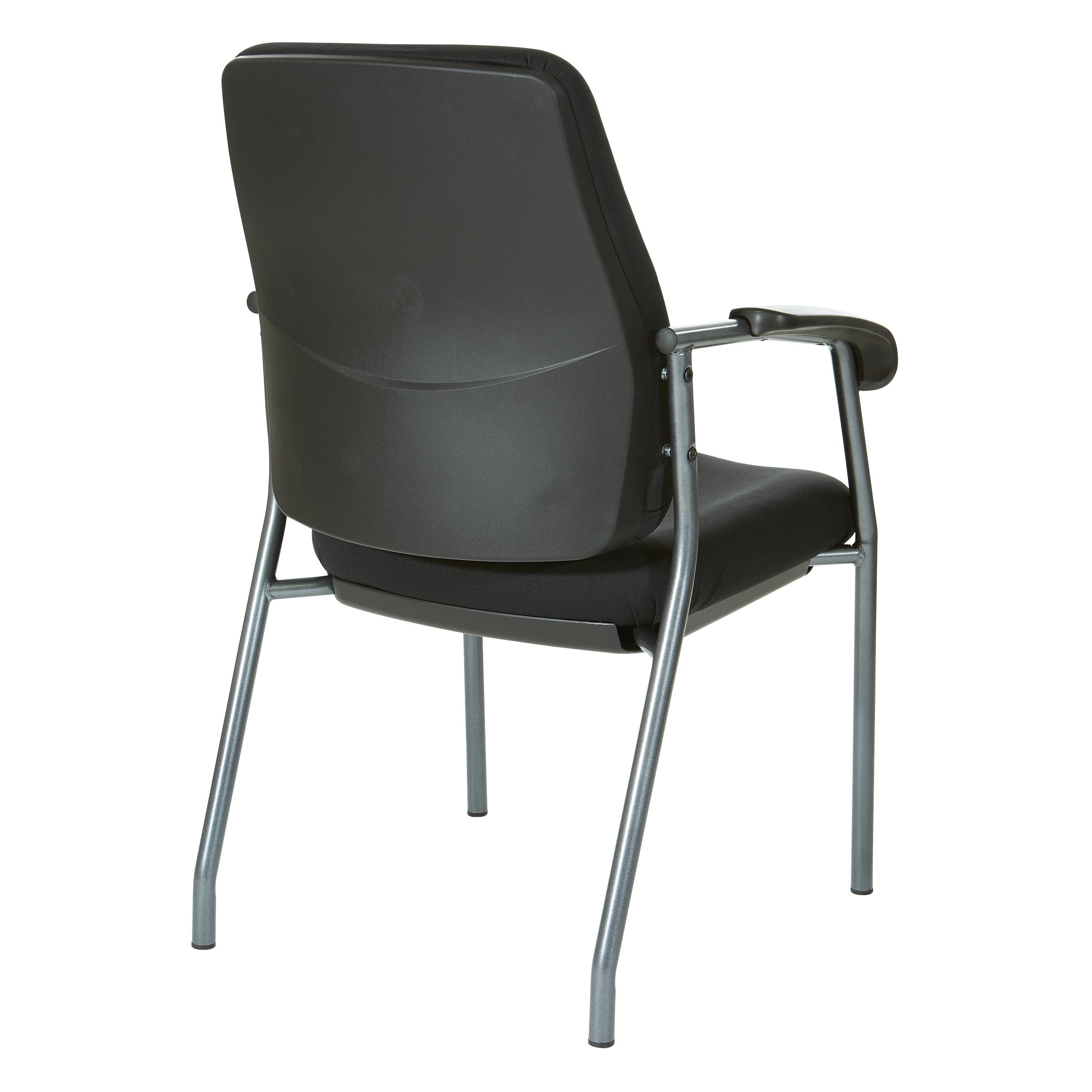 Padded Visitor's Chair - Black