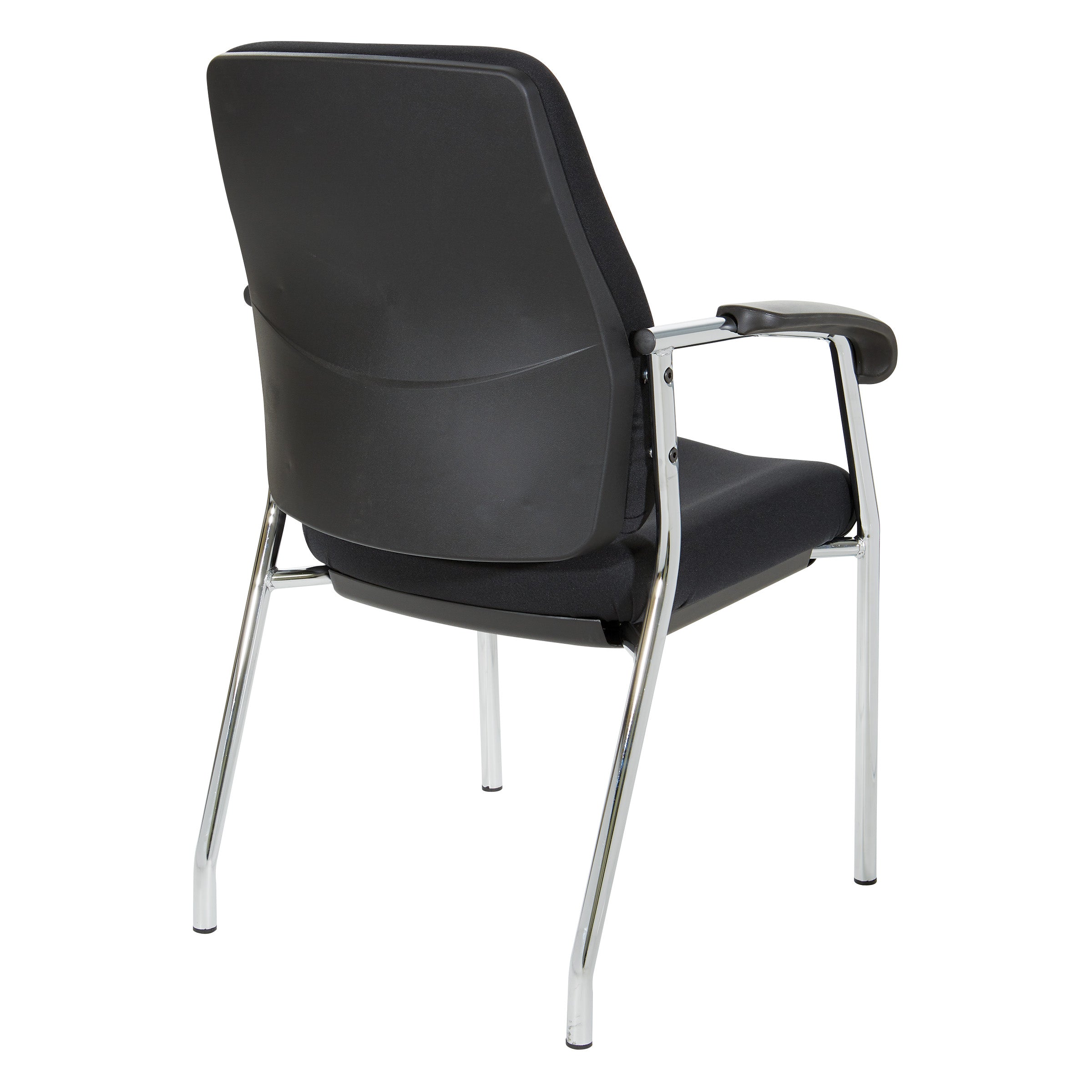 Padded Visitor's Chair - Black