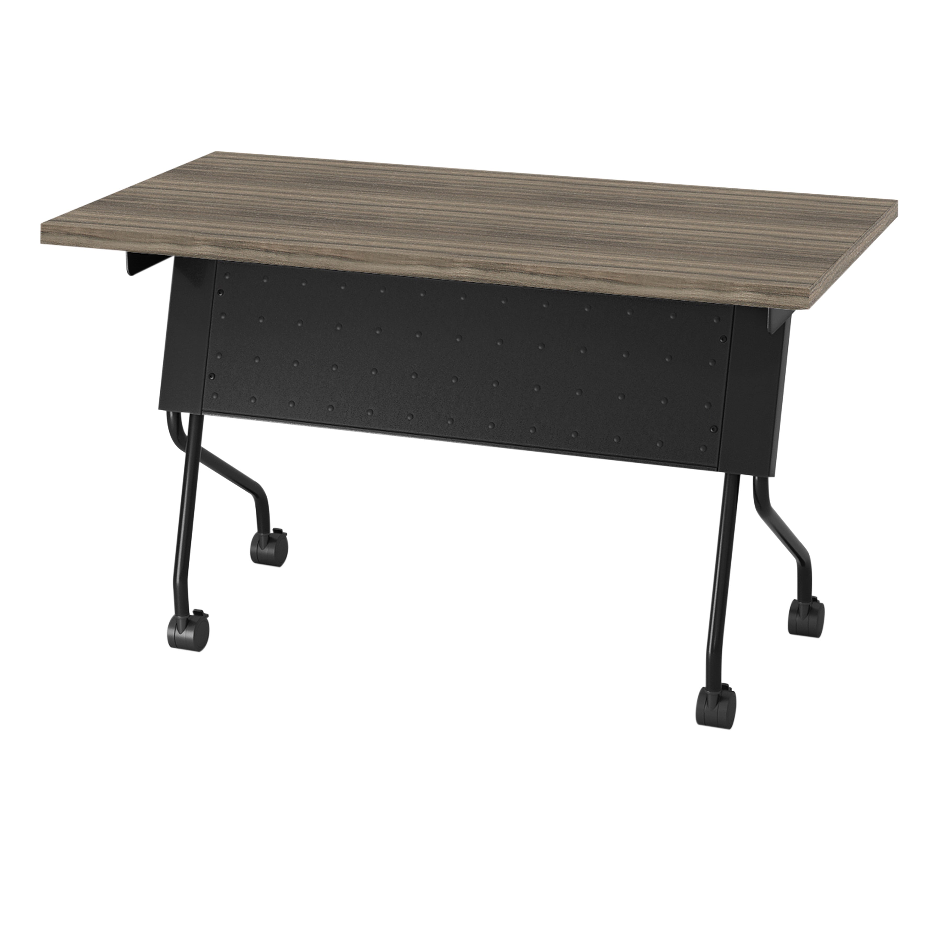 4' Black Frame With Urban Walnut Top - Black