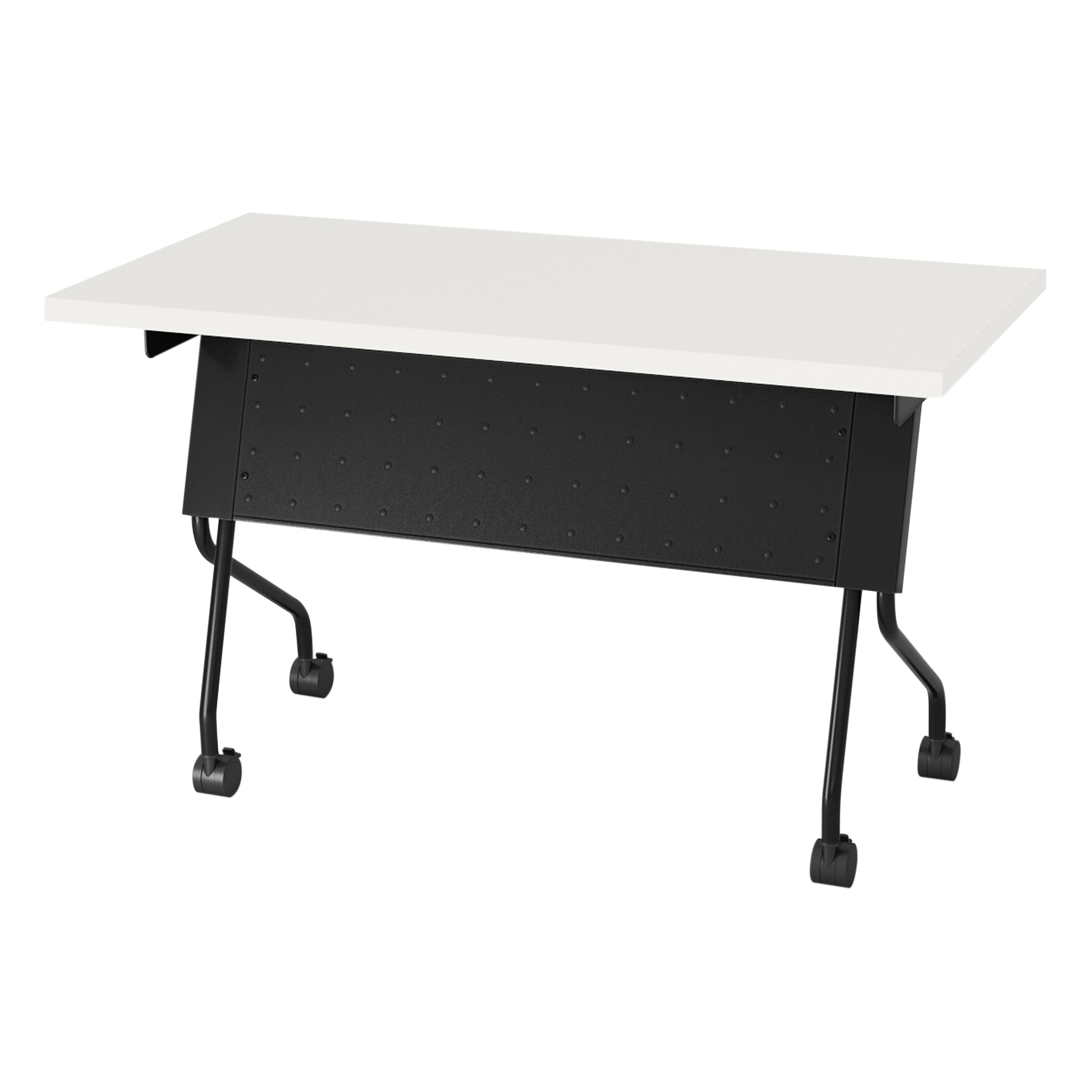 4' Black Frame With White Top - White