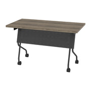 4' Titanium Frame With Urban Walnut Top - Grey