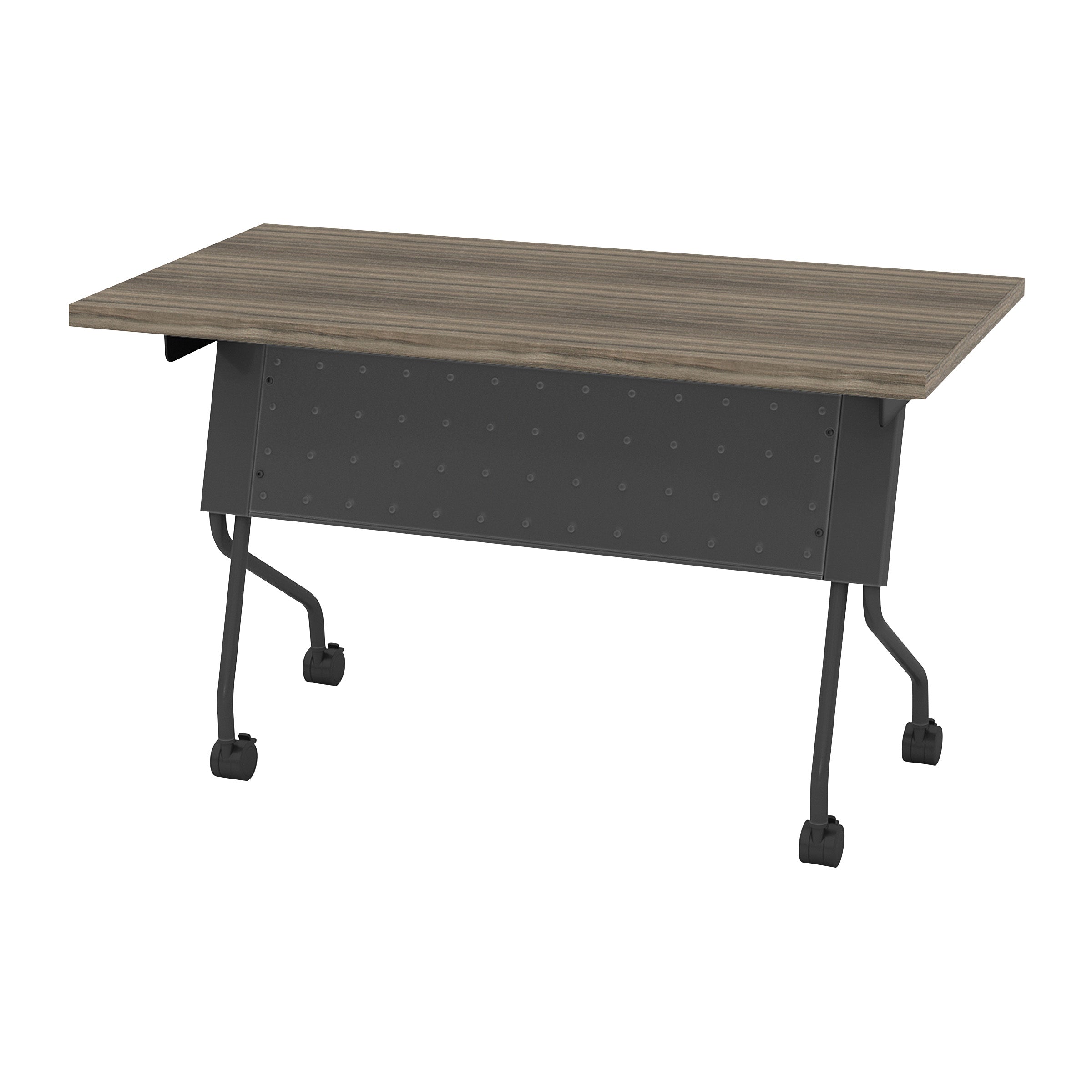 4' Titanium Frame With Urban Walnut Top - Grey