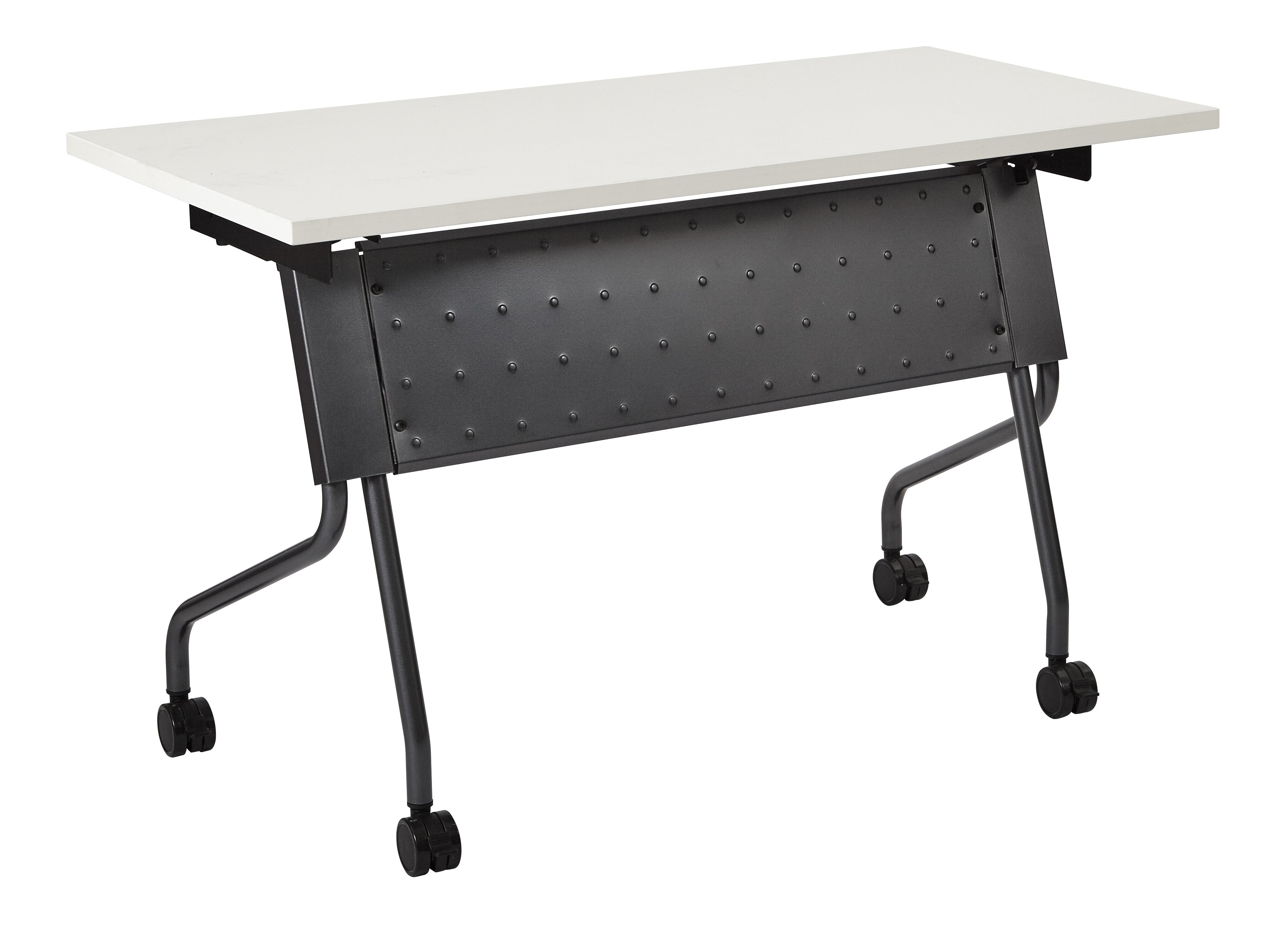 4' Titanium Frame With White Top - White