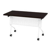 4' White Frame with Espresso Top - White