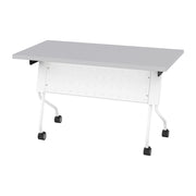 4' White Frame with Grey Top - White