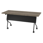5' Black Frame With Urban Walnut Top - Black