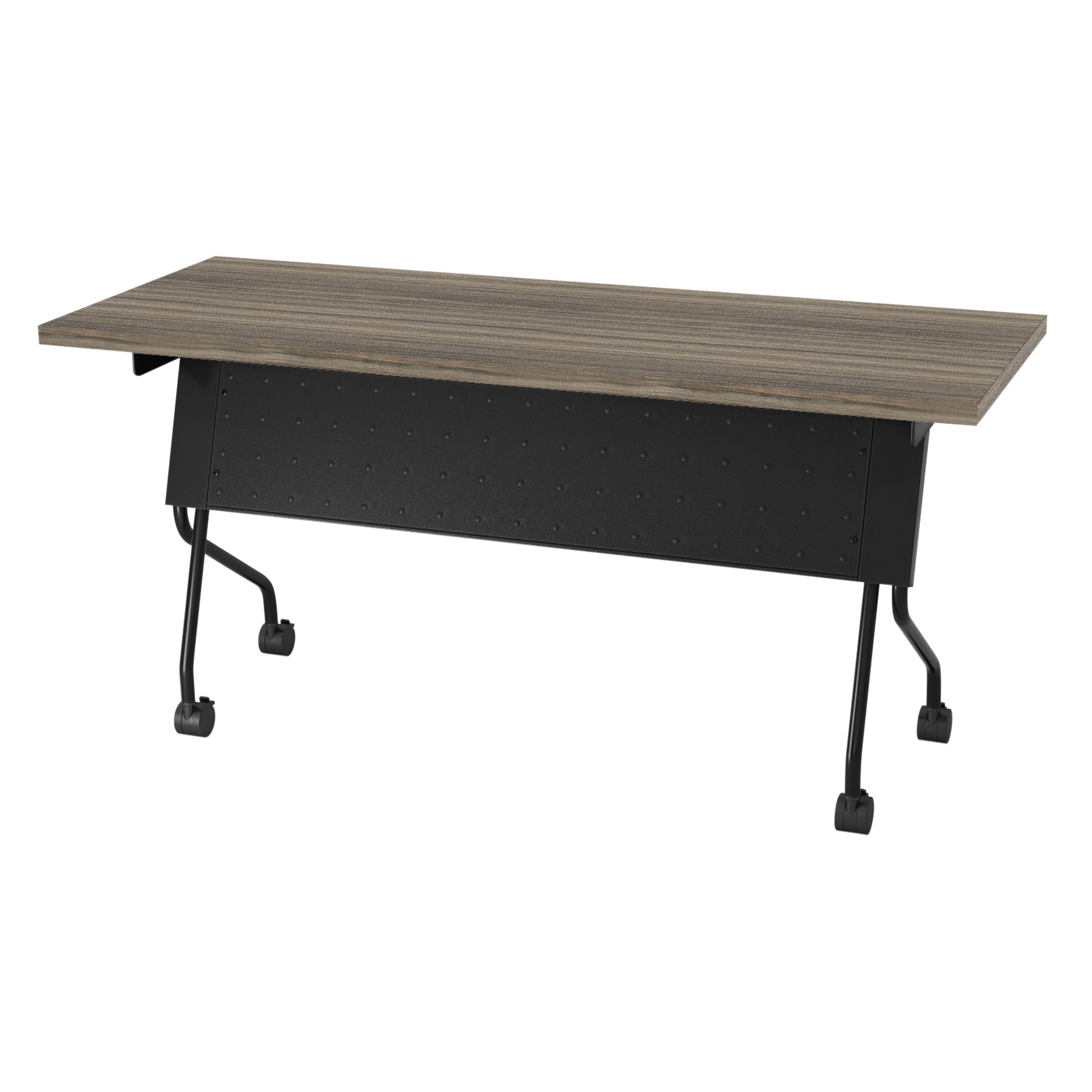 5' Black Frame With Urban Walnut Top - Black