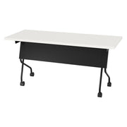 5' Black Frame With White Top - White
