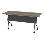 5' Titanium Frame With Urban Walnut Top - Grey