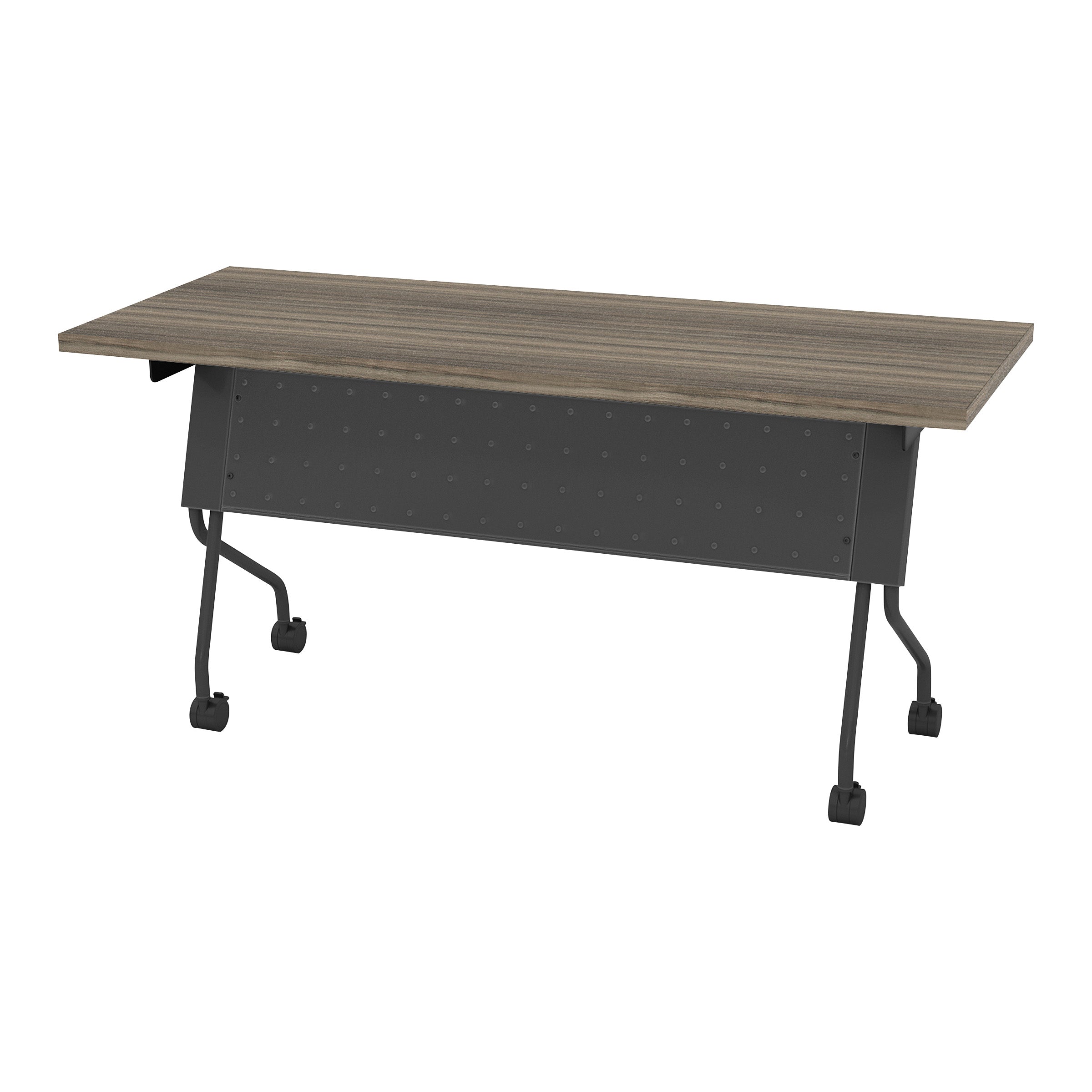 5' Titanium Frame With Urban Walnut Top - Grey