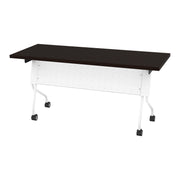 5' White Frame With Espresso Top - White