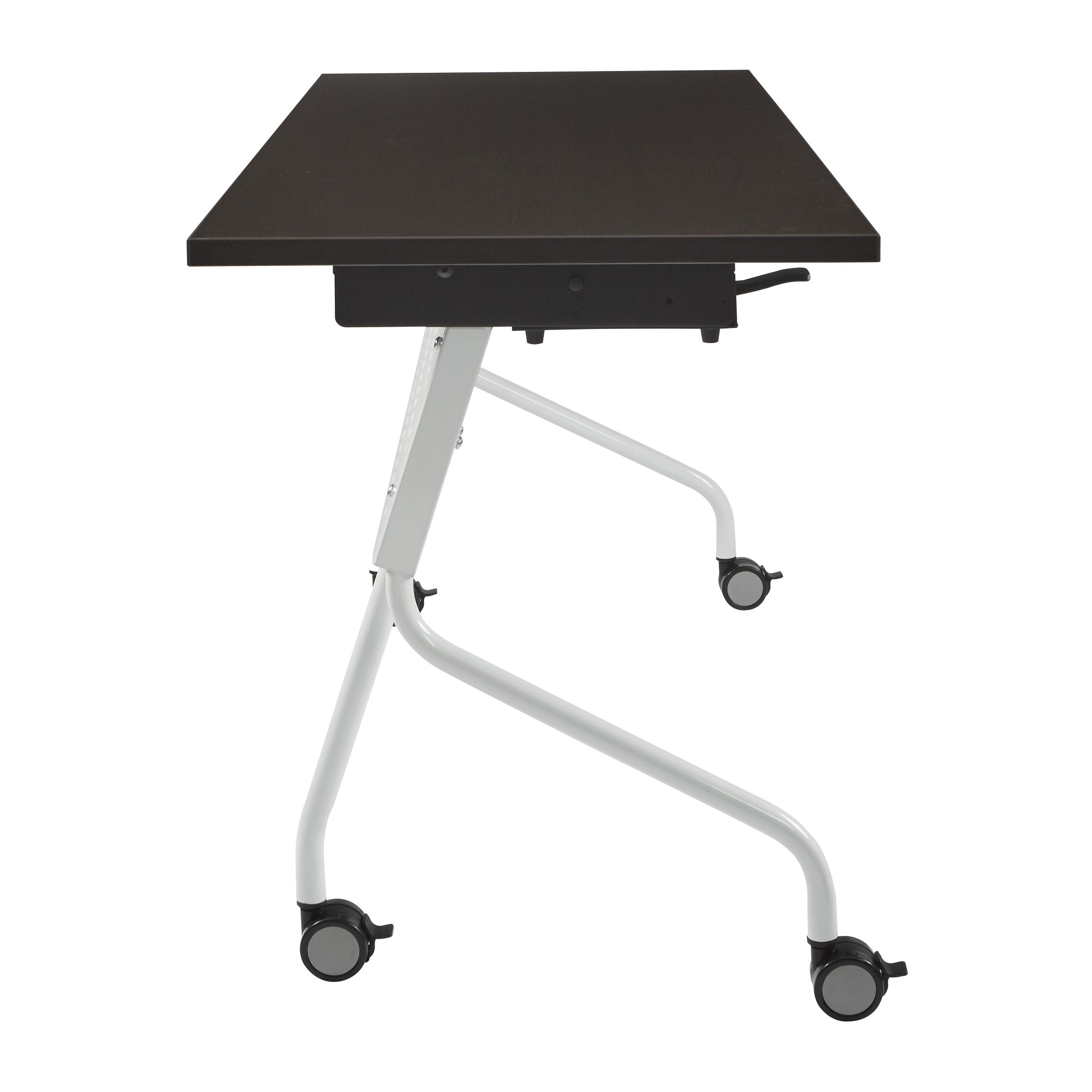 5' White Frame With Espresso Top - White