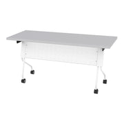 5' White Frame With Grey Top - White