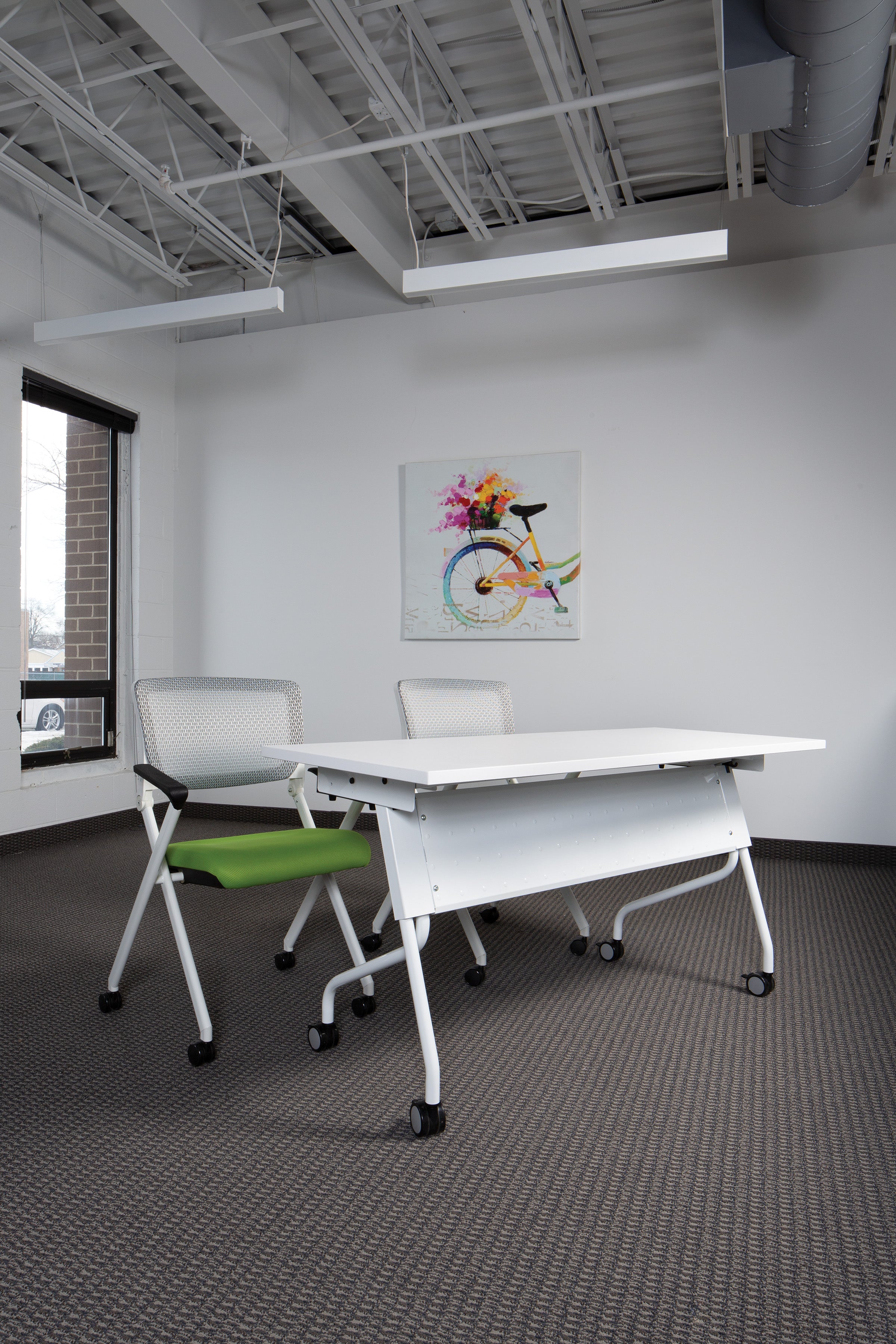 5' White Frame With White Top - White
