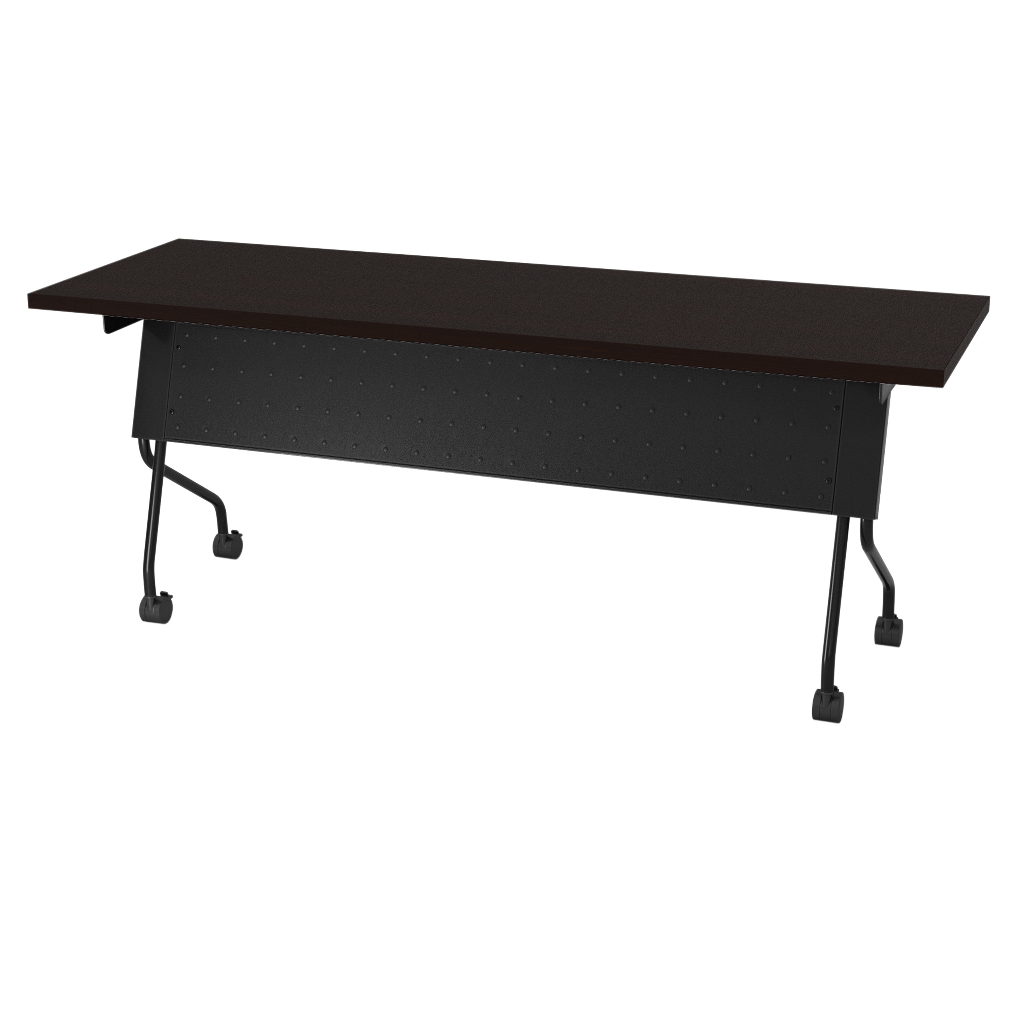 6' Black Frame With Espresso Top - Espresso
