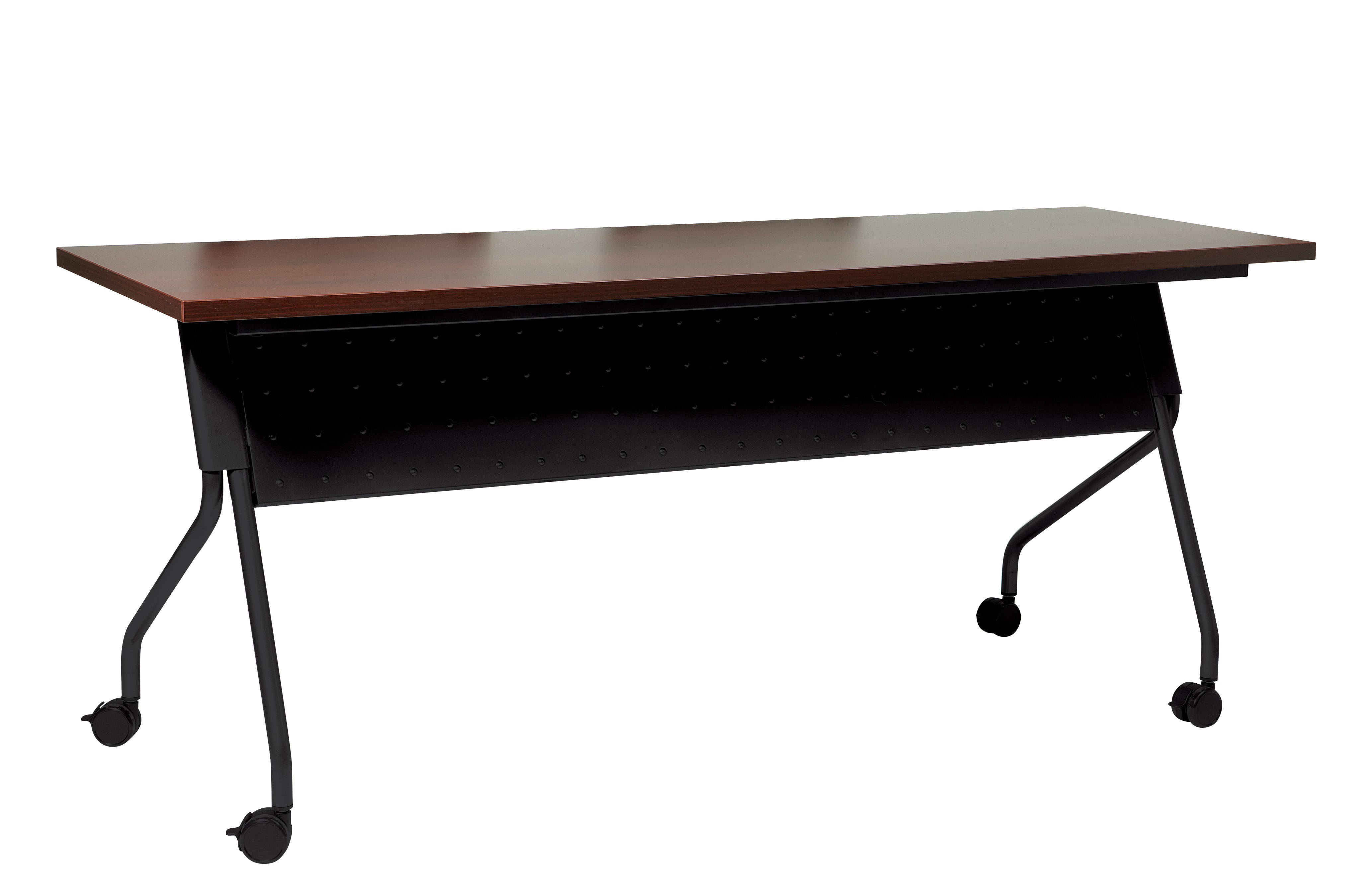 6' Black Frame With Mahogany Top - Mahogany
