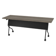 6' Black Frame With Urban Walnut Top - Black
