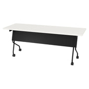 6' Black Frame With White Top - White