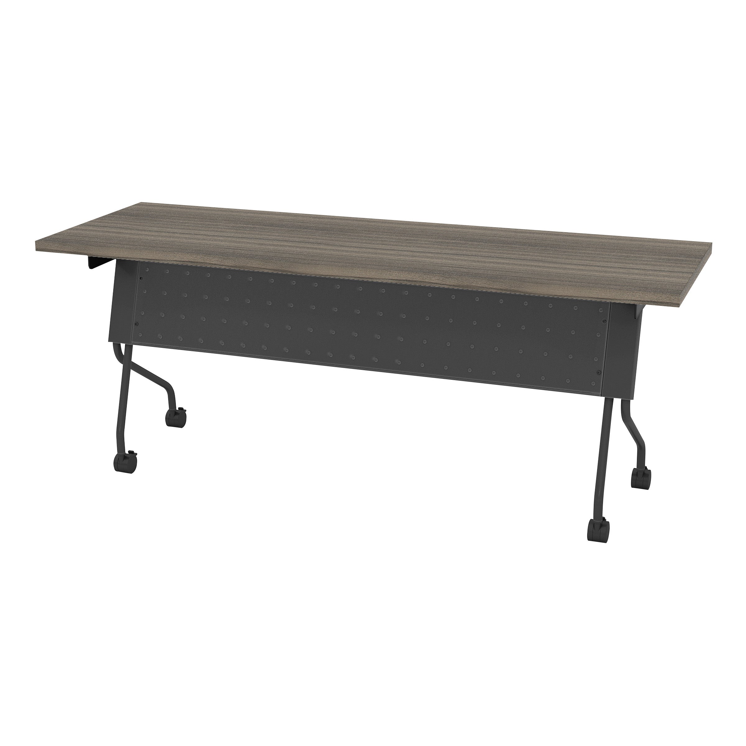 6' Titanium Frame With Urban Walnut Top - Grey