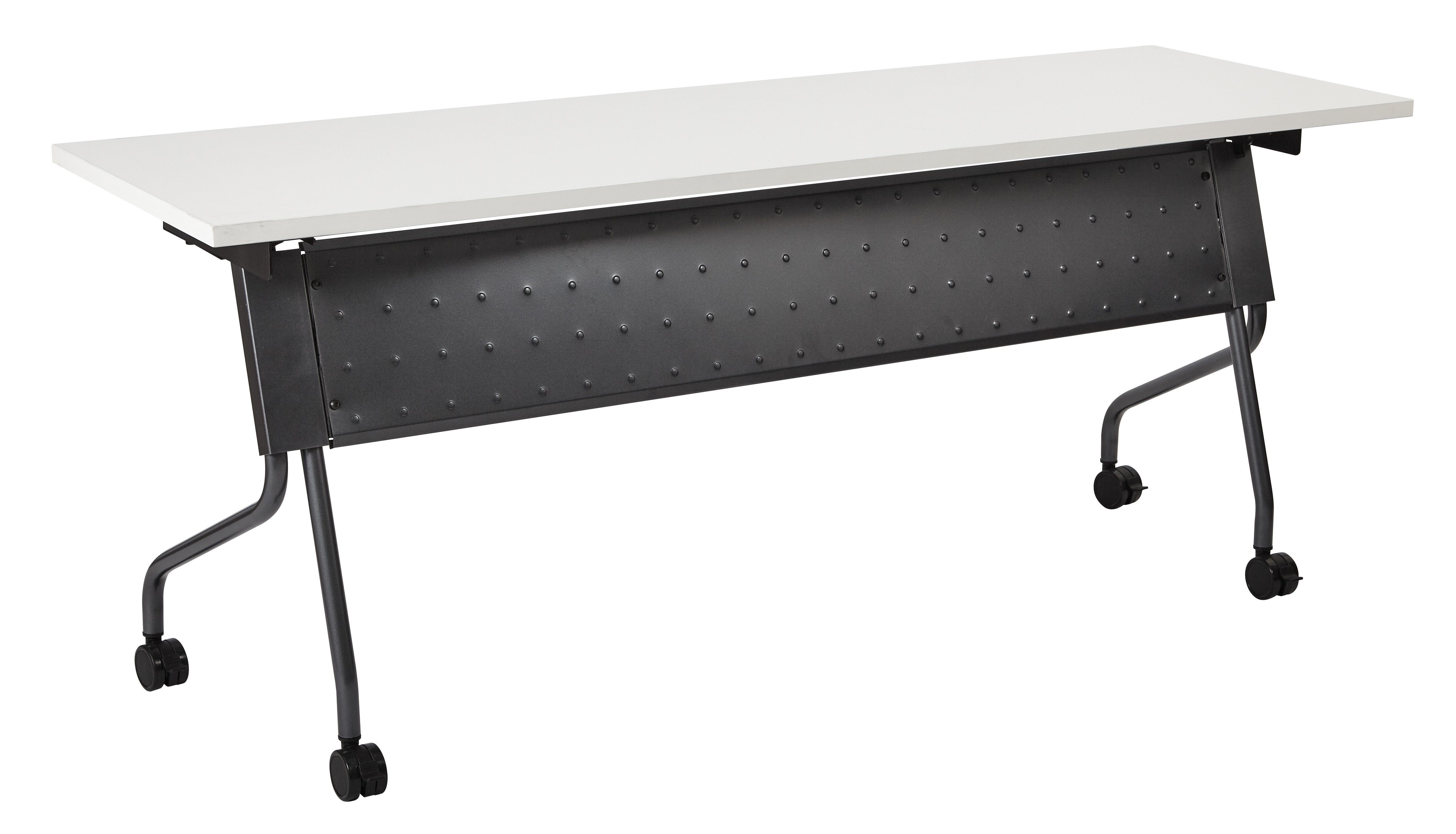6' Titanium Frame With White Top - White