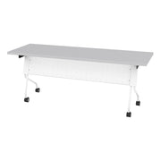 6' White Frame With Grey Top - White