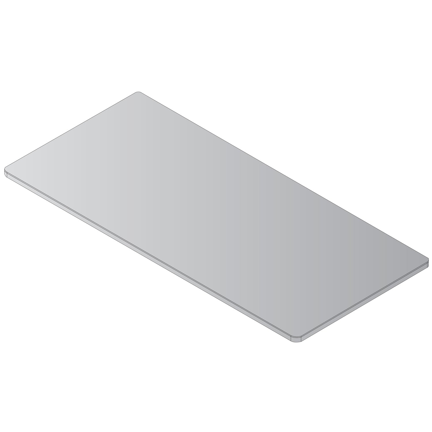 48X24 Top - Grey
